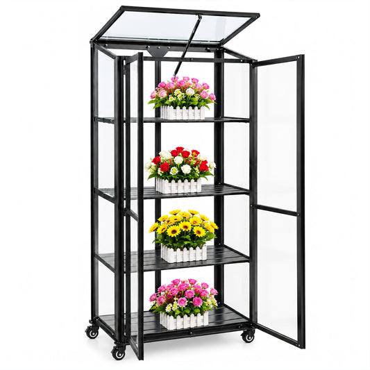 Urban Balcony Greenhouse 1500 - With Shelves