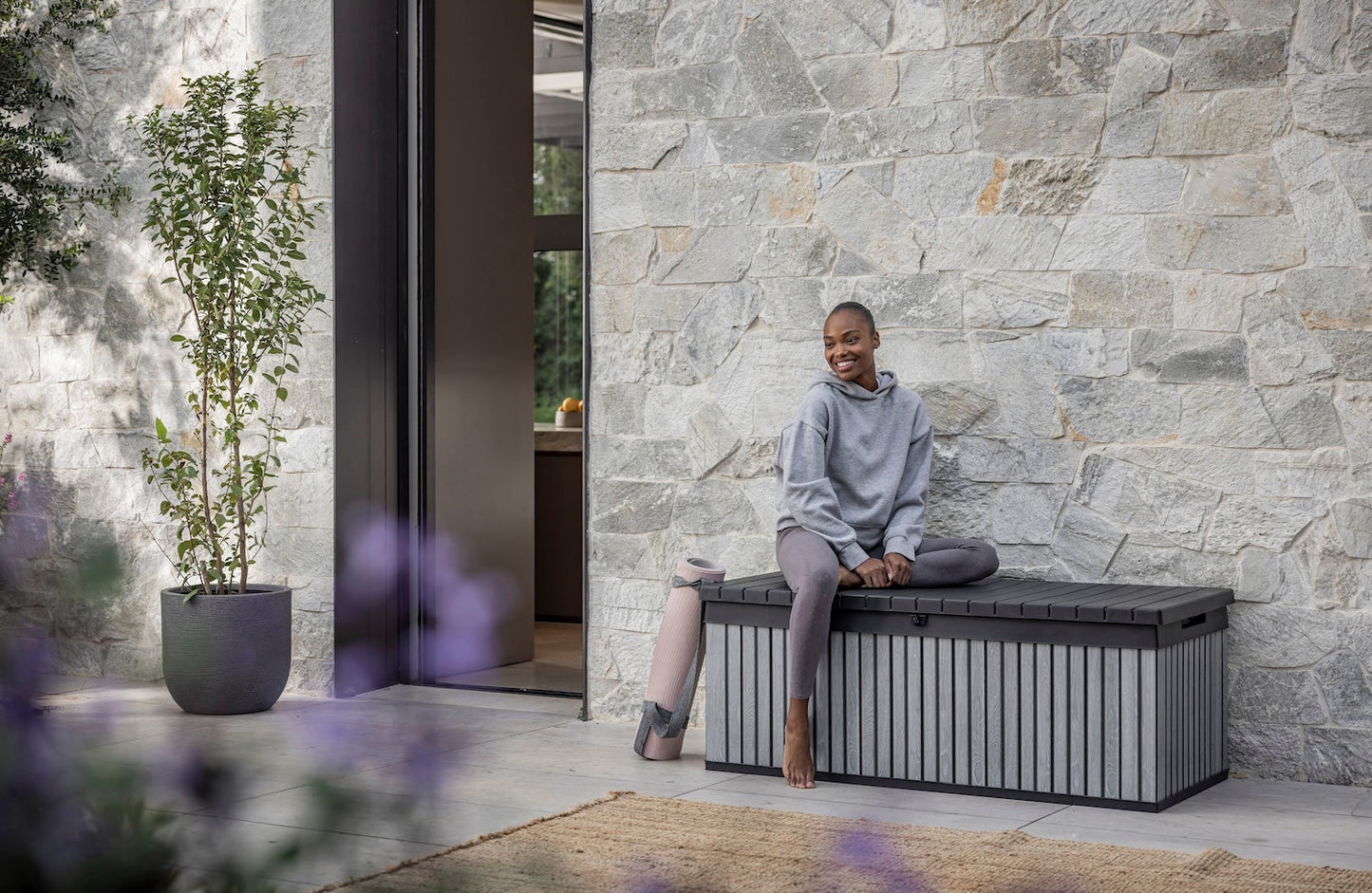 PRE ORDER: NOV. -  Keter Signature 380L Storage Box - Venetian Grey