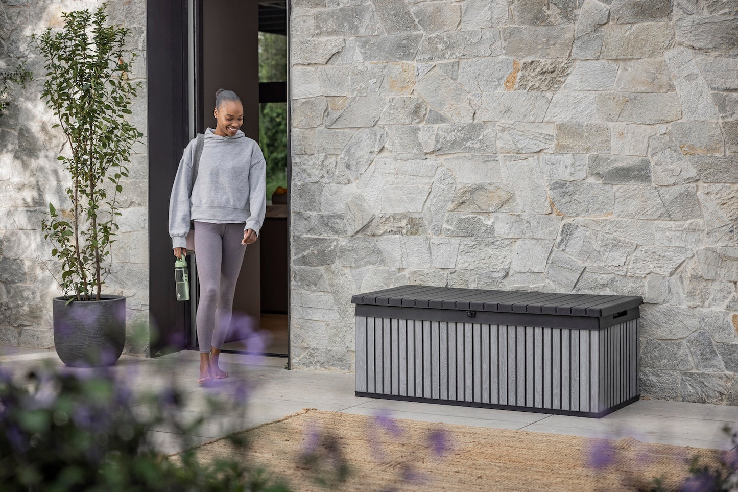 PRE ORDER: NOV. -  Keter Signature 380L Storage Box - Venetian Grey