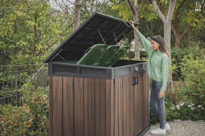 PRE ORDER: OCT. - Keter Signature Horizontal Shed - Rosewood Look 2020L