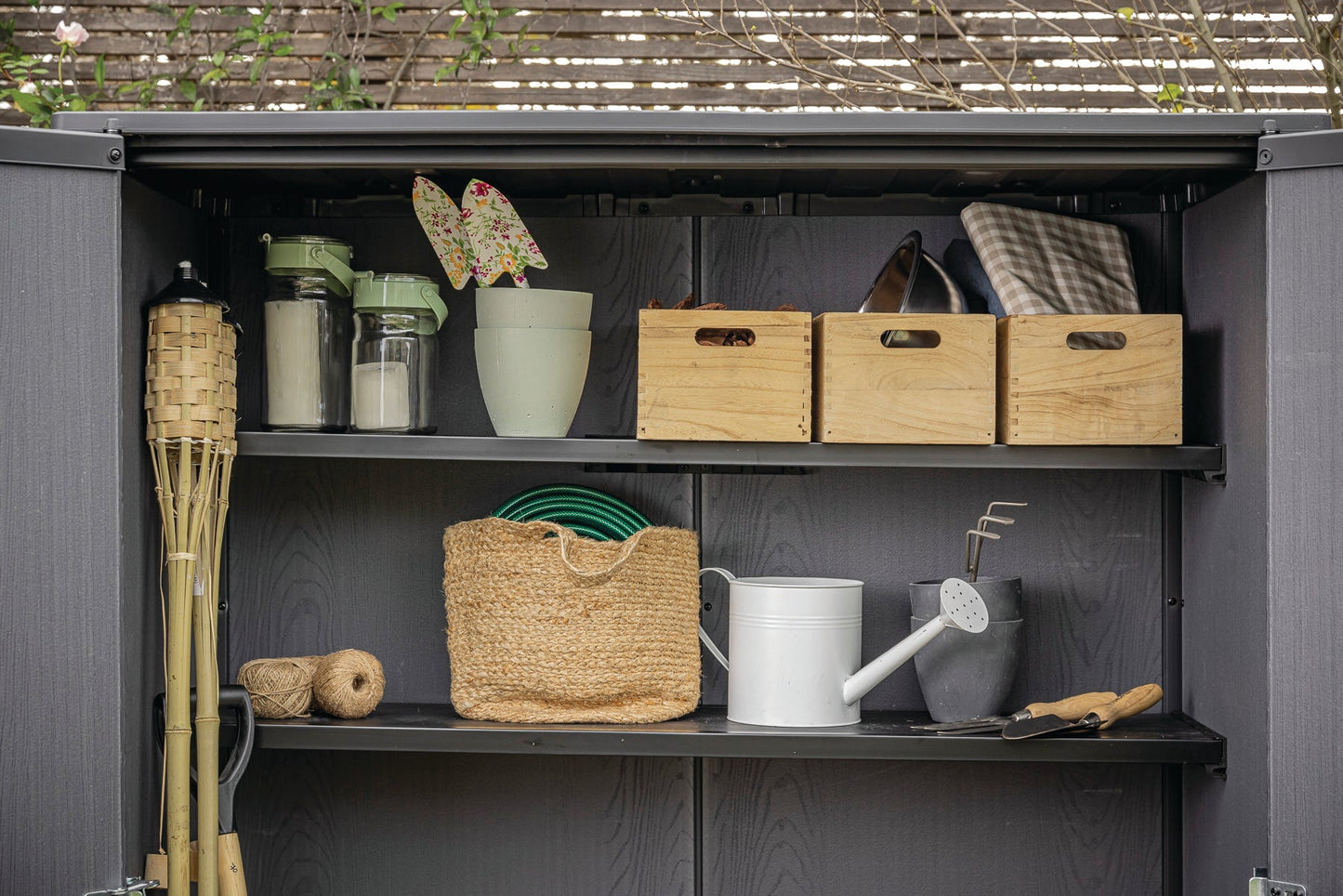 PRE ORDER: SEP.- Keter Signature Vertical Shed - Stormgrey Look