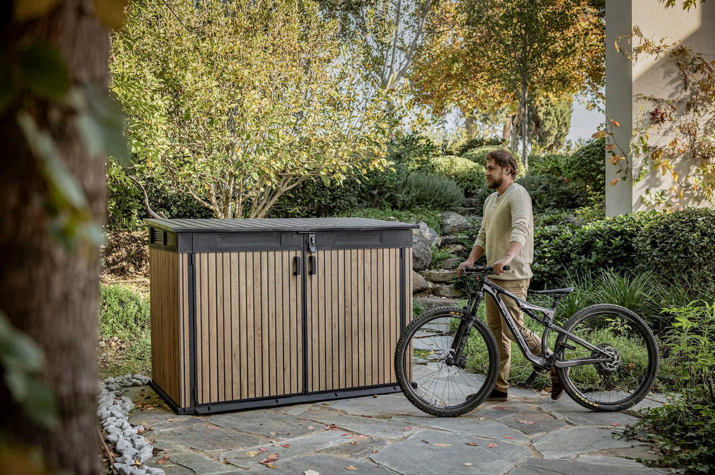 PRE ORDER: OCT. - Keter Signature Horizontal Shed - Venetian Brown 2020L