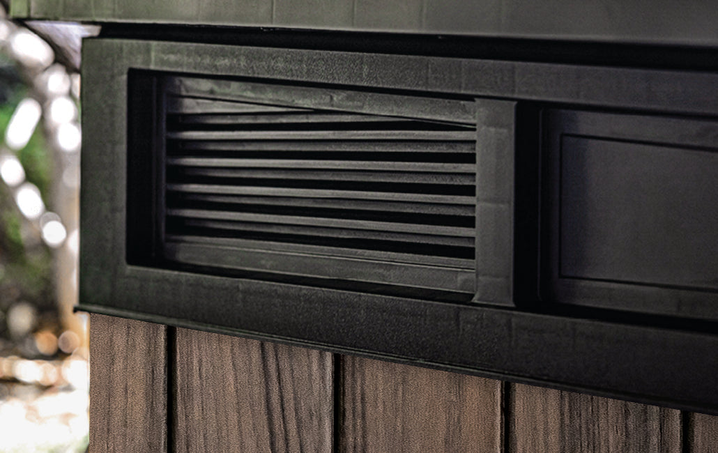 PRE ORDER: OCT. - Keter Signature Horizontal Shed - Rosewood Look 2020L