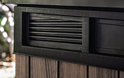 PRE ORDER: OCT. - Keter Signature Horizontal Shed - Rosewood Look 2020L