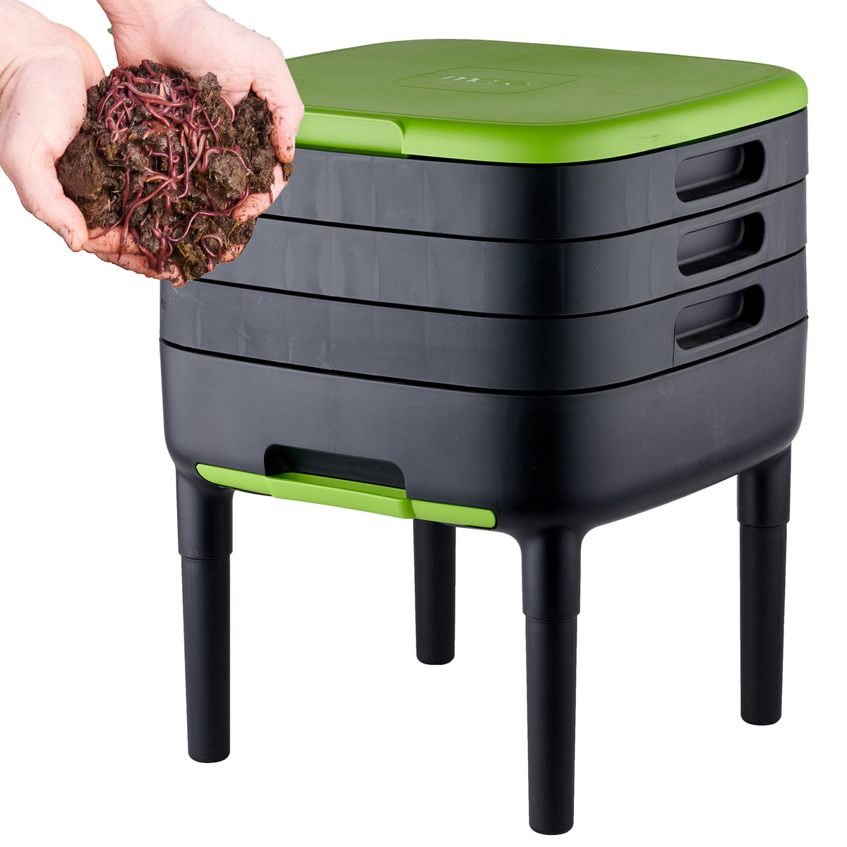 Maze Worm Farm (Three Trays, Legs and Worms) - mazeproducts