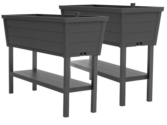 PRE ORDER: OCT. - Keter Alfresco Garden Bed - Black - 2 Pack - mazeproducts