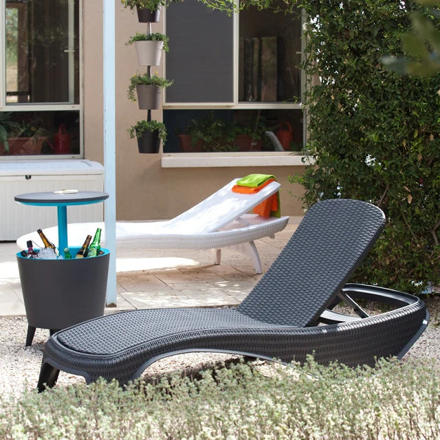 Keter Atlantic Sun Lounger - White