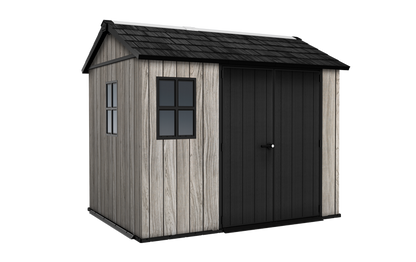 PRE ORDER: OCT. - Keter Apex Shed 7.5x9 - Stormgrey Look (2.3 x 2.9m)