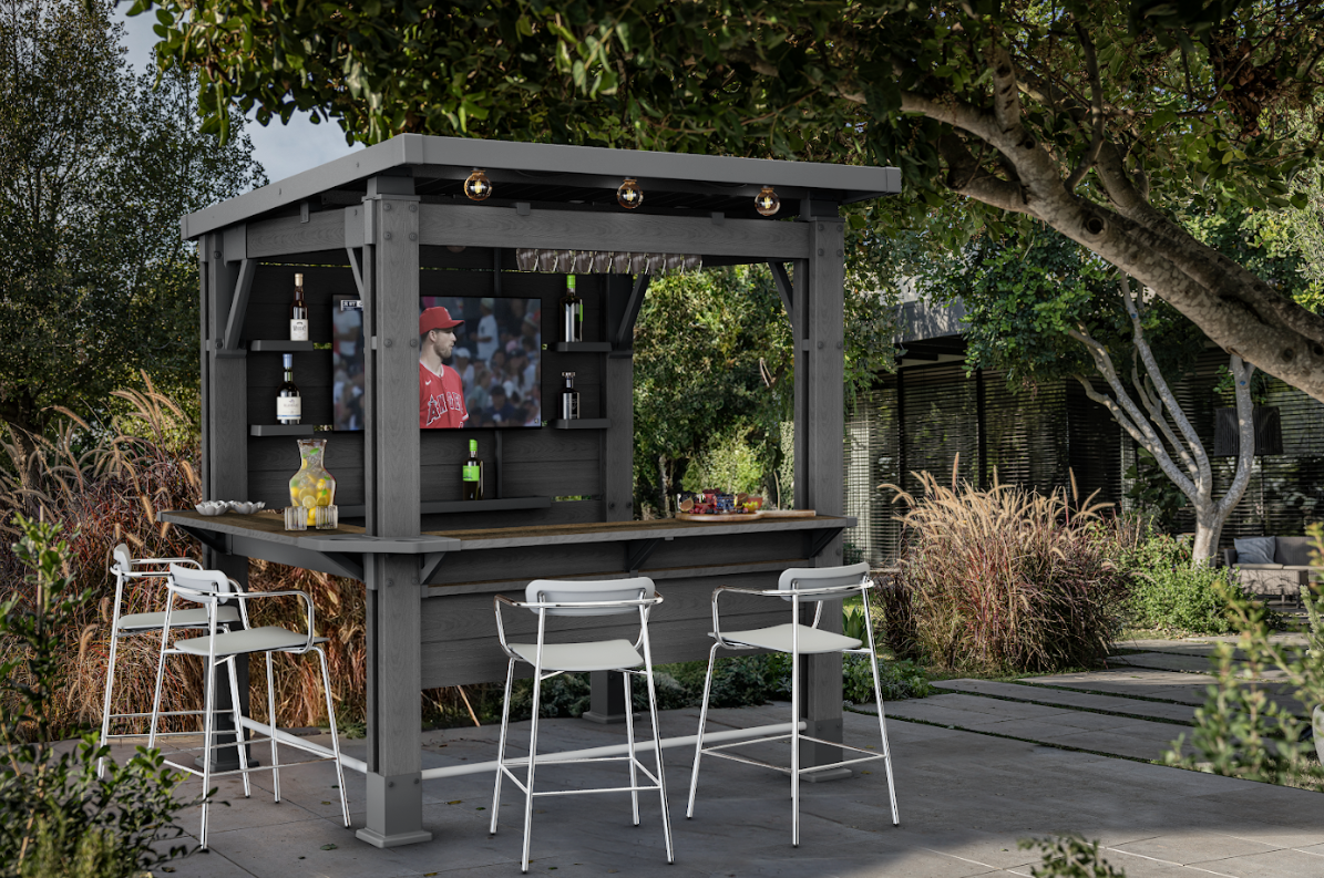 PRE ORDER: SEP. - Keter Bar Gazebo - Grey