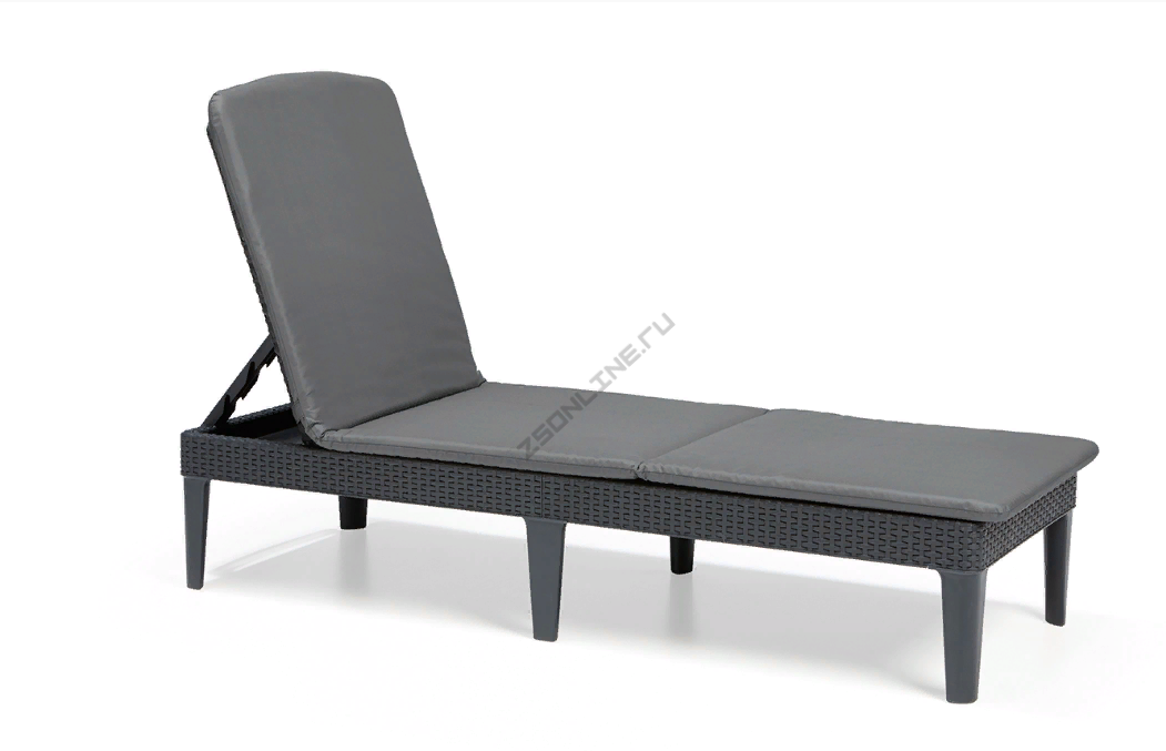 PRE ORDER: SEP. - Keter Jaipur Outdoor Sun Lounger with Cushion - 2 Pack