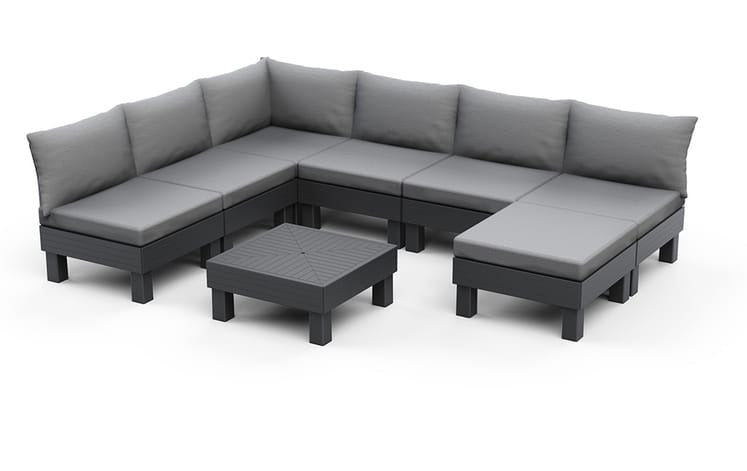 Keter Elements 7 Seater Modular Lounge Set