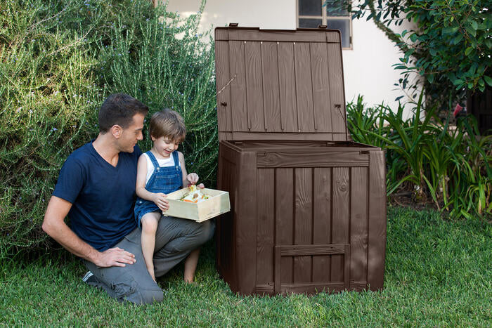 PRE ORDER: OCT. -  Keter DECO Wood Look 330L Composter - Brown