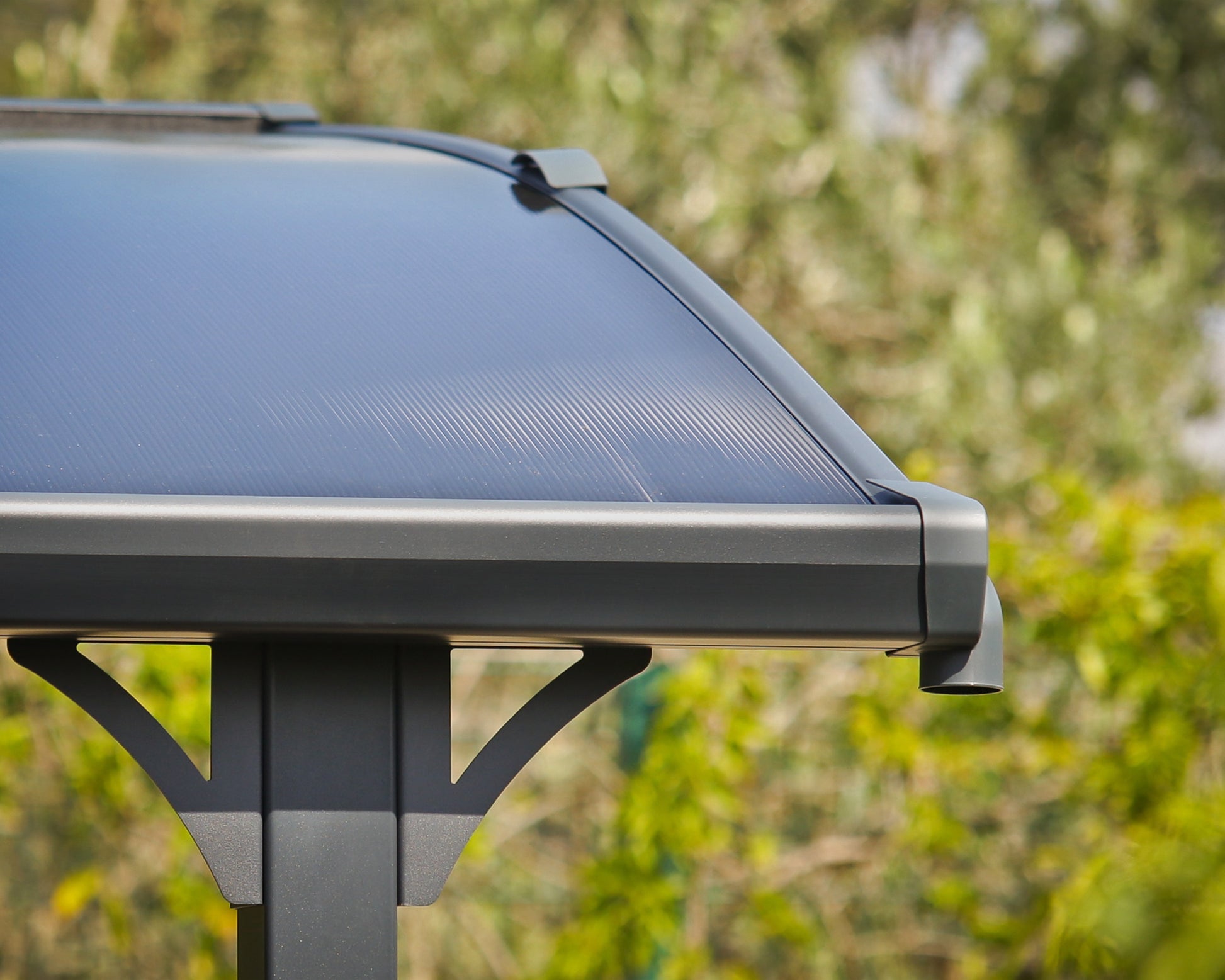 Arcadia Carport 3.6m x 6.5m - Grey Frame With Grey Roof