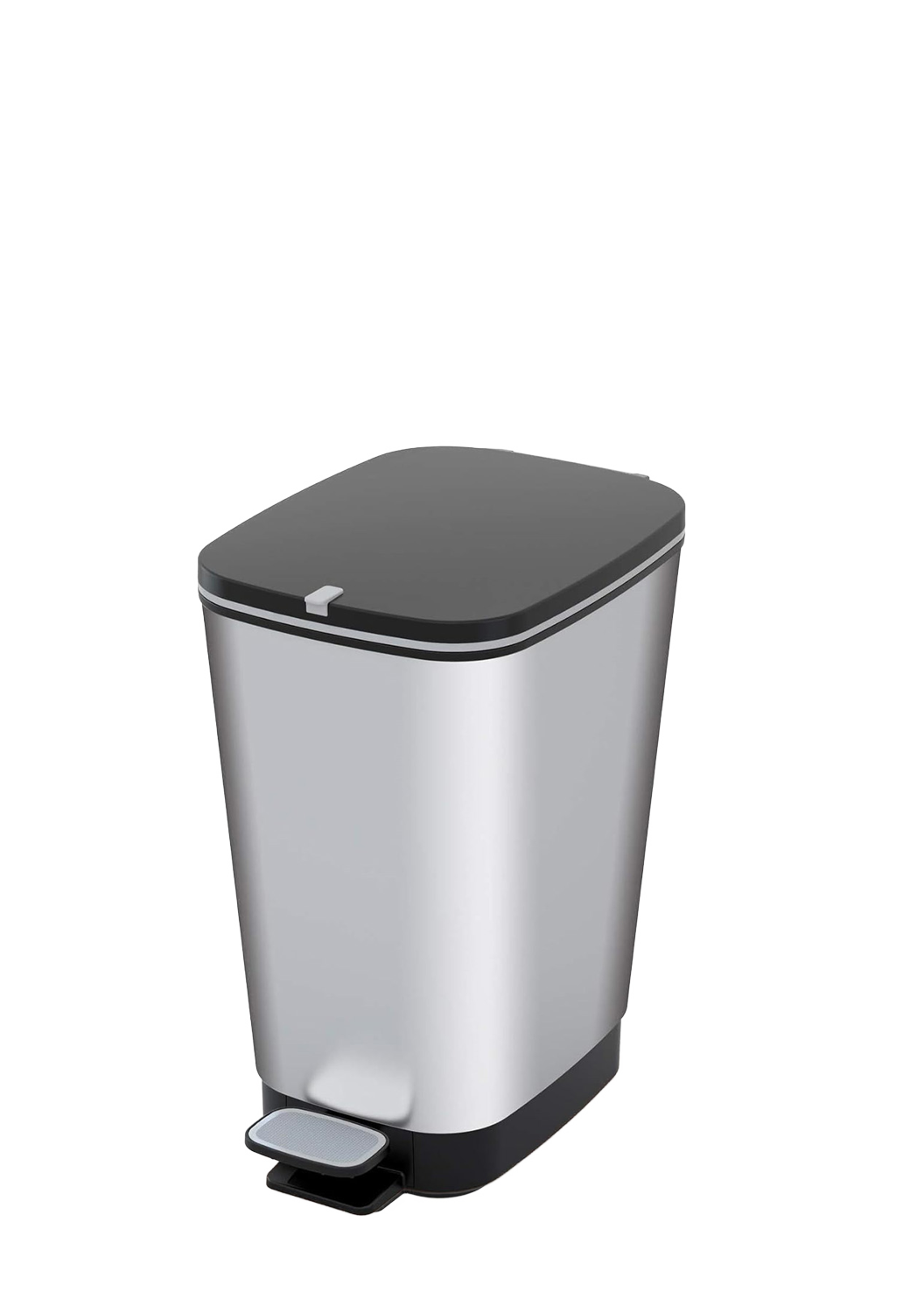 PRE ORDER: OCT. - Curver Chic 10L Pedal Bin - Steel Look