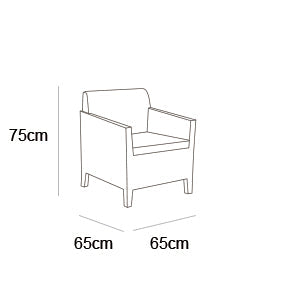 Keter Orlando Outdoor Lounge Set with Adjustable Coffee Table
