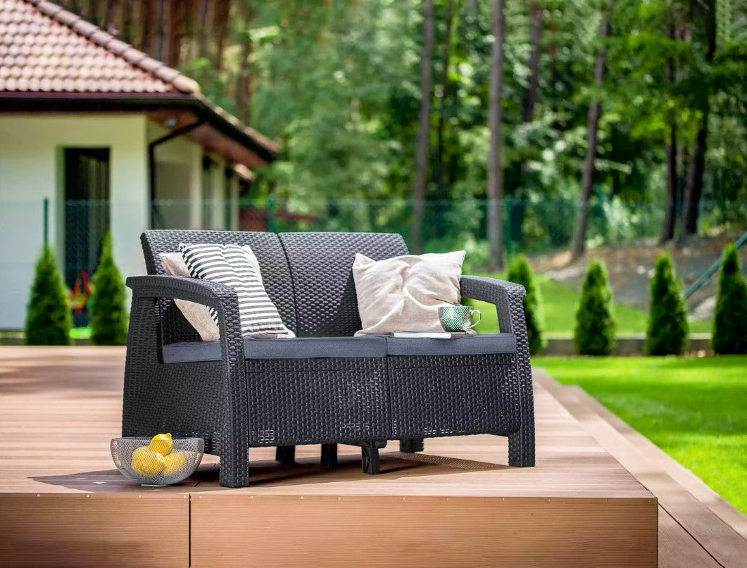 PRE ORDER: OCT. - Keter Corfu 2 Seater Sofa