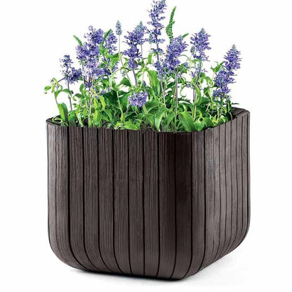 Keter Cube Planter - Brown (Small)