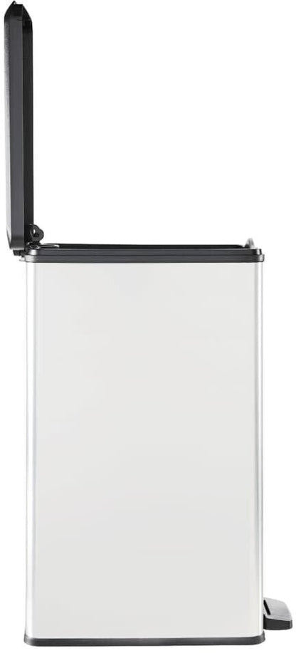Curver Deco Slim Pedal Bin – 40L – Silver