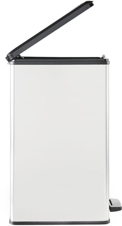 Curver Deco Slim Pedal Bin – 40L – Silver