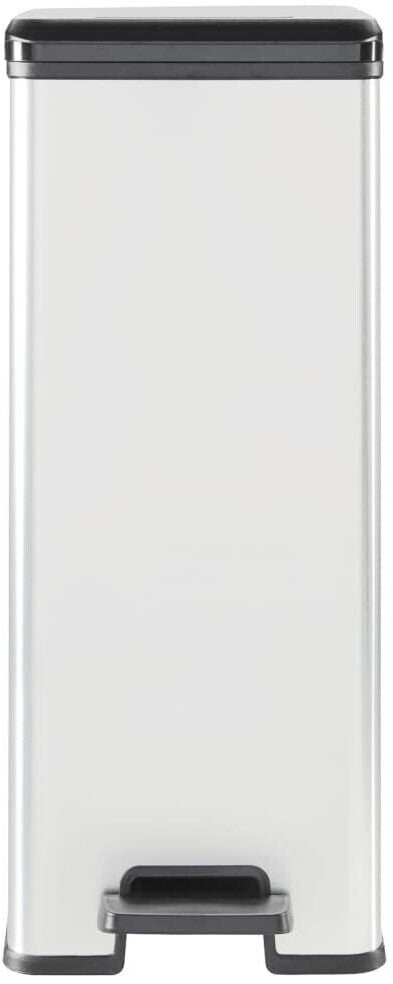 Curver Deco Slim Pedal Bin – 40L – Silver