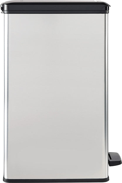 Curver Deco Slim Pedal Bin – 40L – Silver