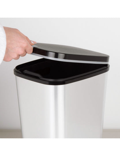 PRE ORDER: OCT. - Curver Chic 10L Pedal Bin - Steel Look