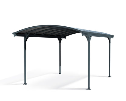 Vitoria Carport 2.9m x 5m - Grey Frame With Grey Roof