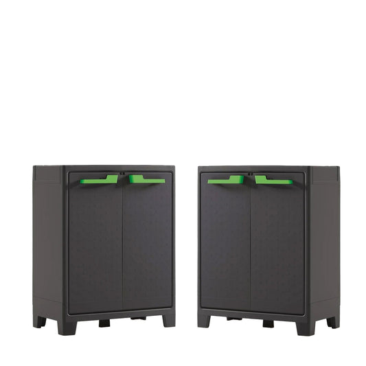 PRE ORDER: SEP. - 2 x Keter Moby Low Indoor-Storage Cabinets