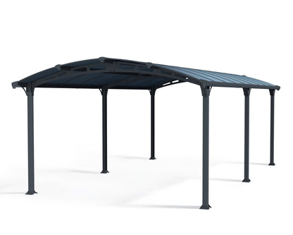 Arcadia Carport 3.6m x 6.5m - Grey Frame With Grey Roof