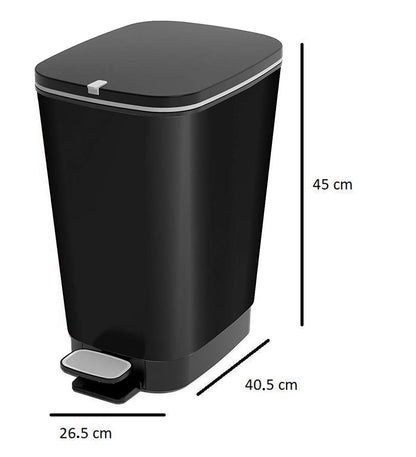 Curver Chic 35L Pedal Bin  - Black