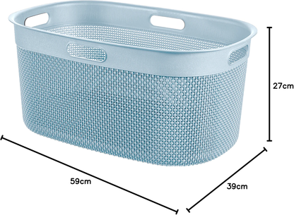 KIS Filo Laundry Basket (45L) - Light Blue