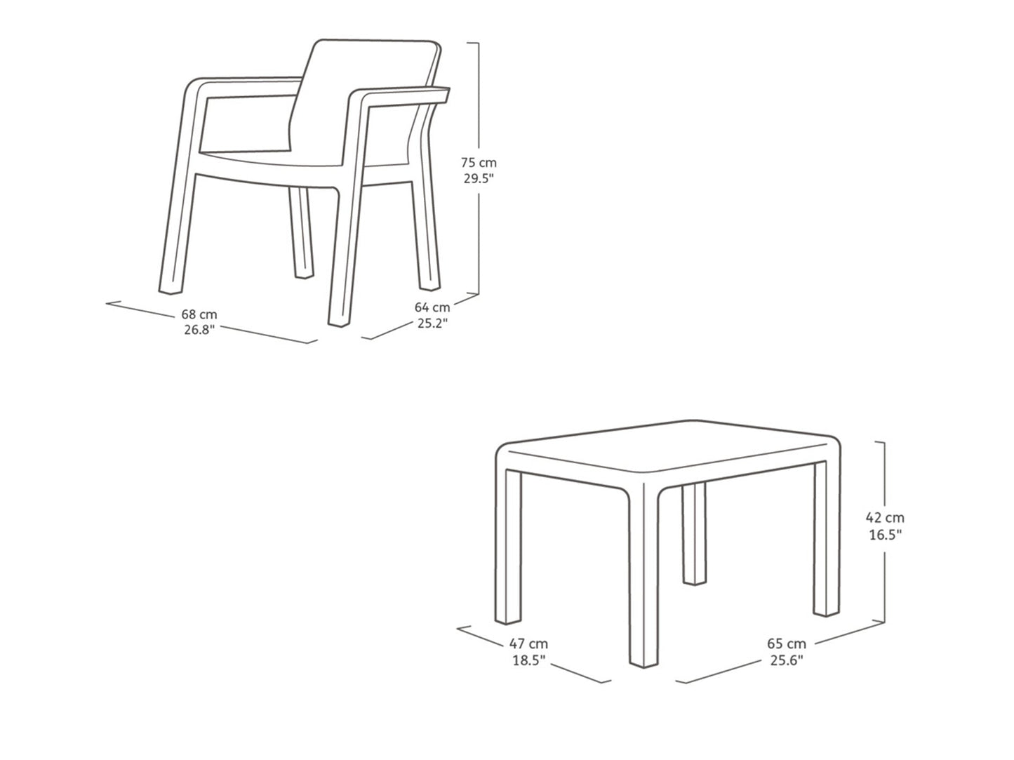 Keter Emily Balcony Set