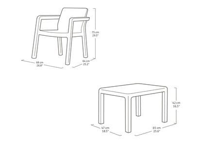 Keter Emily Balcony Set