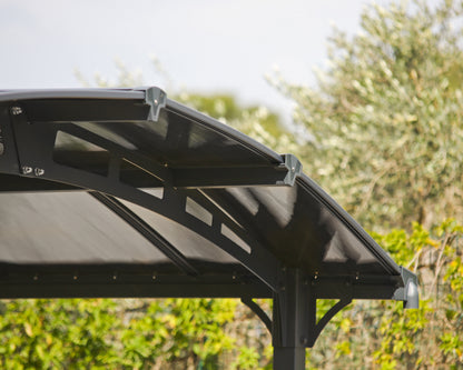 Alpine Carport 3.6m x 12.9m - Grey Frame With Grey Roof
