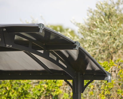 Tucson Gazebo 3.6m x 4.4m - Grey Frame With Grey Roof - mazeproducts