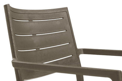 PRE ORDER: SEP. - Keter Metaline Metal Look Dining Chair: Cappuccino- 6 Pack