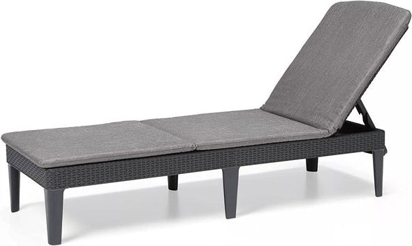 PRE ORDER: SEP. - Keter Jaipur Outdoor Sun Lounger with Cushion