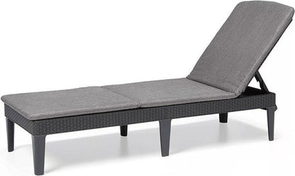 PRE ORDER: SEP. - Keter Jaipur Outdoor Sun Lounger with Cushion