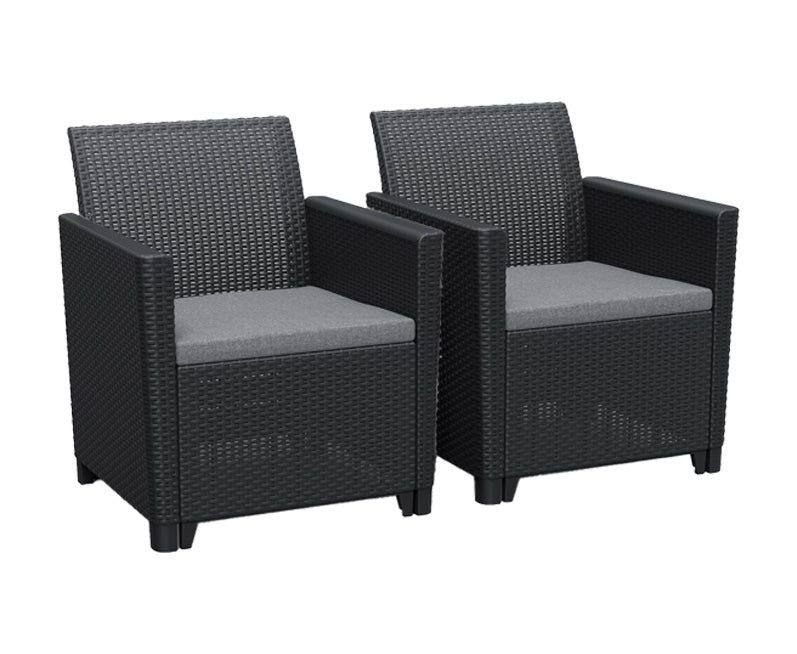 Keter Claire 5 Seater Set with Lyon Table & Storage