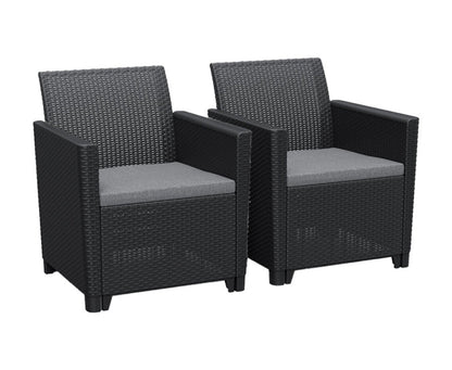 Keter Claire 5 Seater Set with Lyon Table & Storage