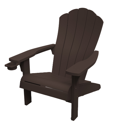 Keter Everest Adirondack Chair- Movable Cupholder - Brown