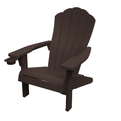 Keter Everest Adirondack Chair- Movable Cupholder - Brown