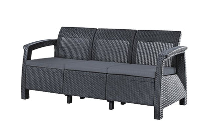 PRE ORDER: OCT. - Keter Corfu 3 Seater Sofa