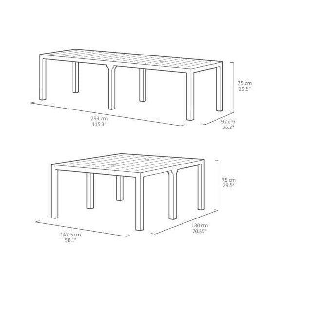 Keter Julie Double Dining Set