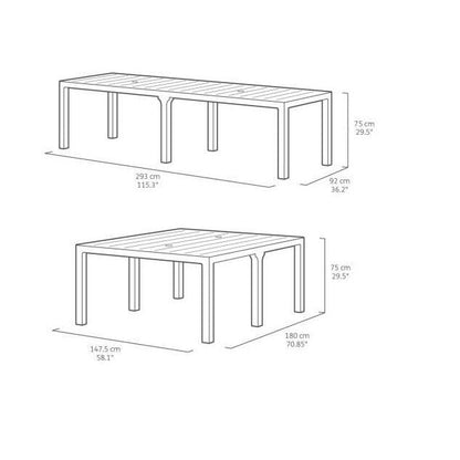Keter Julie Double Dining Set