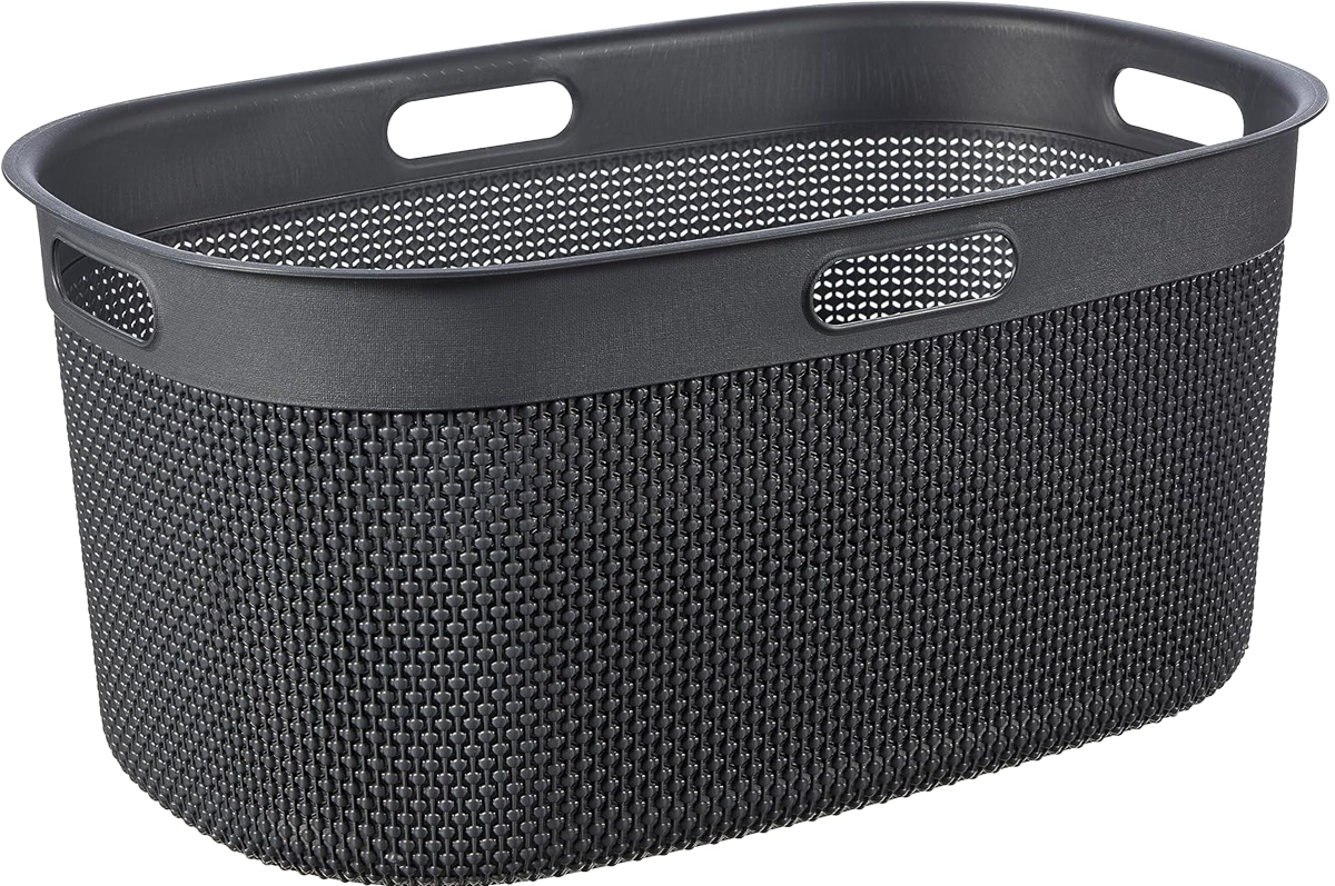 KIS Filo Laundry Basket (45L) - Dark Grey