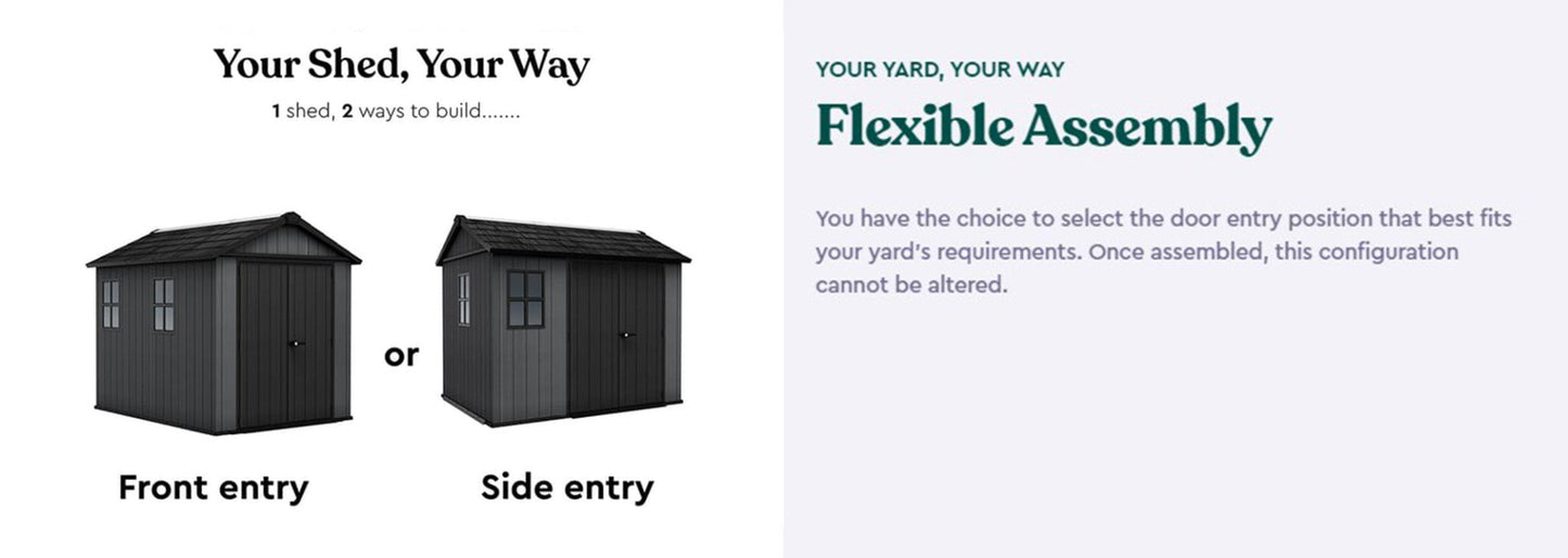 Keter Newton Plus Shed 7.5x9 (2.3 x 2.9m) - mazeproducts