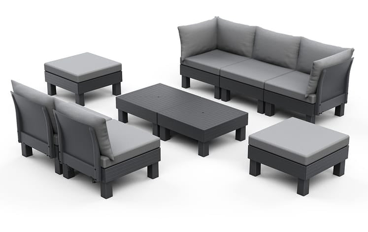Keter Elements 7 Seater Modular Lounge Set