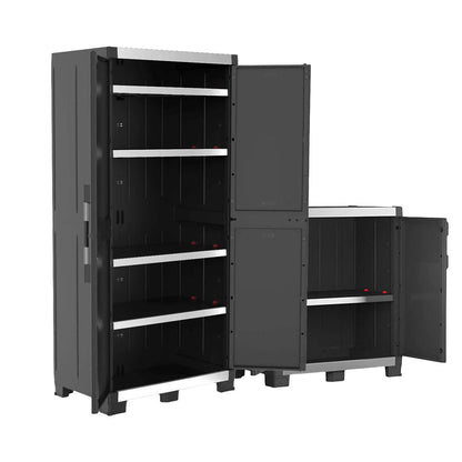 Keter XL Base/ XL Tall Storage Cabinets (Bundle) - mazeproducts