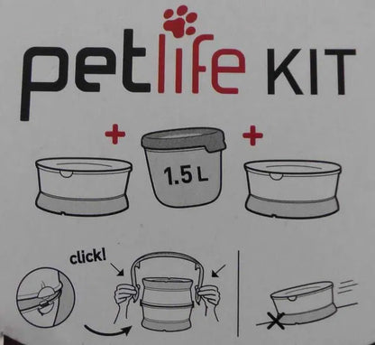 Curver 3 in 1 Food Travel Kit - White & Grey